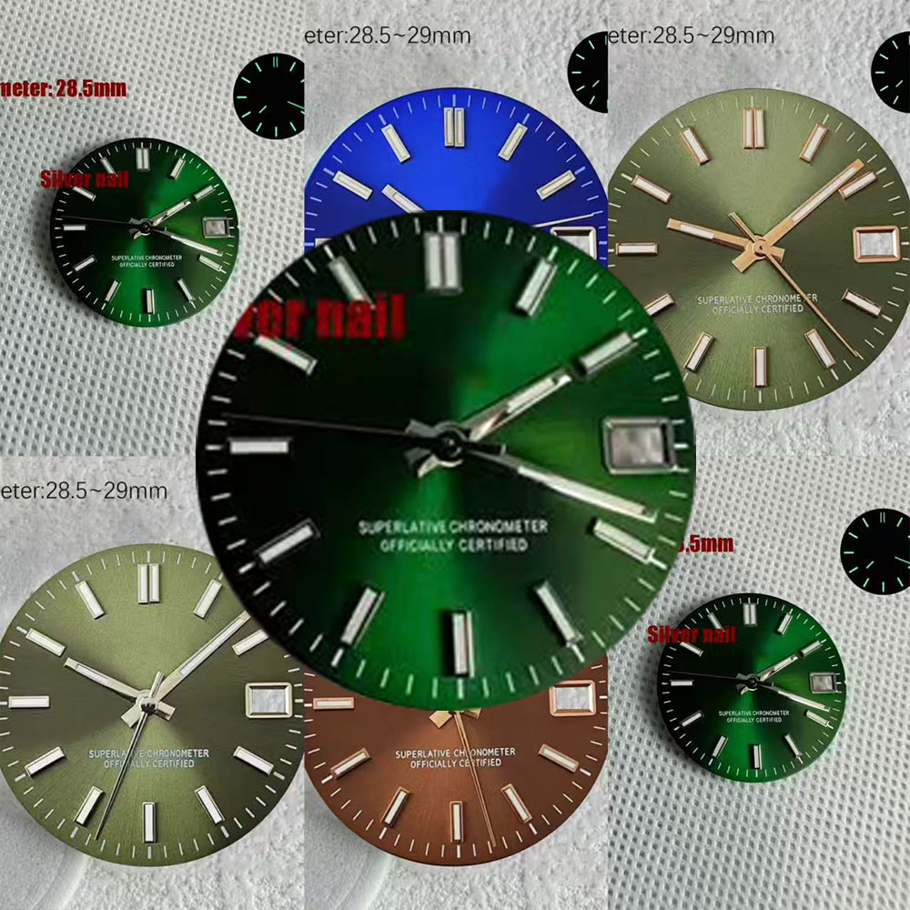 NH35 S Logo Date Green 28.5mm  - Reel Case review and price
