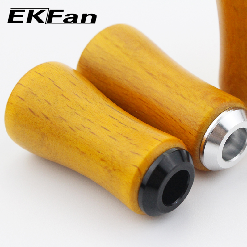 EKFan Birch wooden Spinning Ba - Reel Handle review and price
