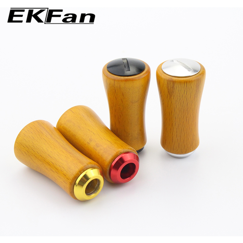 EKFan Birch wooden Spinning Ba - Reel Handle review and price