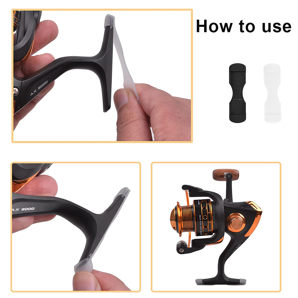 40/100Pcs Rubber Fishing reel  - Reel Spare Spool review and price